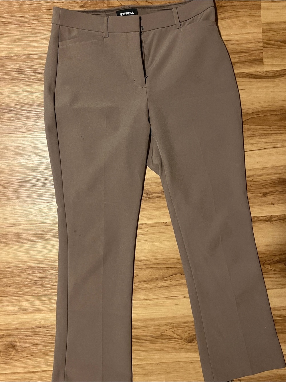 Express Slim Straight Brown Dress Pants
